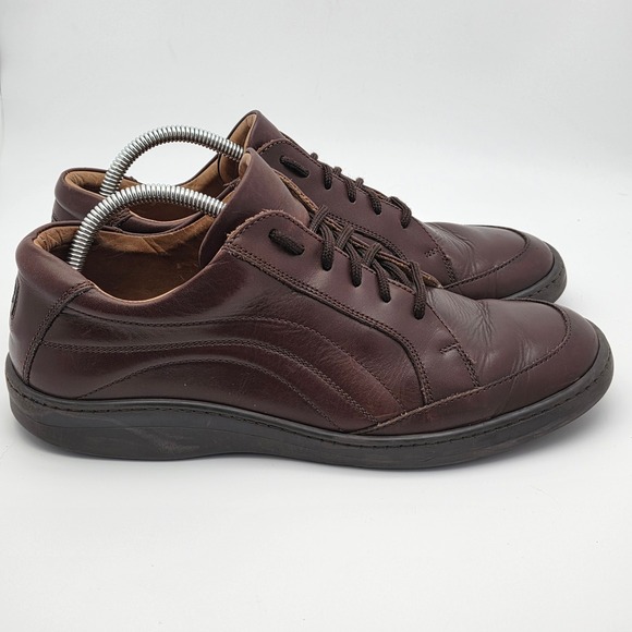 Coach Stephan Oxford Mens 10 D Leather Mahogany Brown Lace Up Made in Italy Shoe main image 5